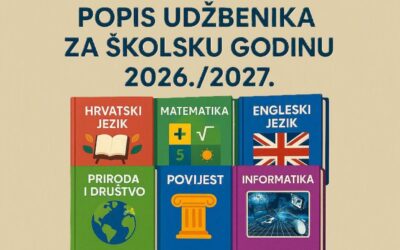 Popis udžbenika za školsku godinu 2026./2027.